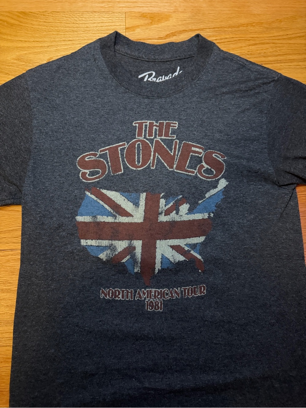 Bravado The Rolling Stones North American Tour 1981 T-Shirt Small Gray - Picture 2 of 5